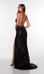 Alyce Paris 61377 Mesh Sequins Plunging Neck Long Prom Dress