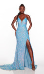 Alyce Paris 61387 Sequin Plunging Neck Sleeveless Prom Dress