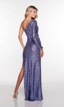 Alyce Paris 61395 Sequin One Shoulder Long Sleeve Prom Dress