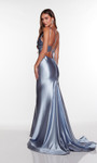 Alyce Paris 61436 Stretch Satin V-Neck Sleeveless Prom Dress