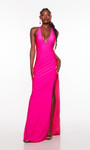 Alyce Paris 61446 Power Jersey Plunging Neck Long Prom Dress