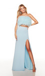 Alyce Paris 61458 Jersey-feathers Strapless Two Piece Dress