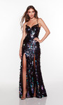 Alyce Paris 61467 Paillette Plunging Neckline Prom Dress