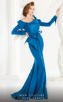 MNM Couture 2540 Off the Shoulder Long Sleeves Fitted Dress