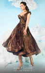 MNM Couture 2617 Metallic Sweetheart Neck Sleeveless Dress