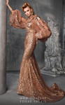MNM Couture 2637A Bishop Sleeves Sequin Jewel Neck Long Gown