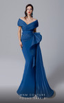 MNM Couture 2692 Chiffon Crepe Mermaid Long Fitted Dress