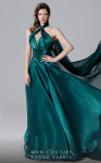 MNM Couture 2721A Chiffon Halter Neck Sleeveless Long Dress