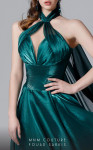 MNM Couture 2721A Chiffon Halter Neck Sleeveless Long Dress