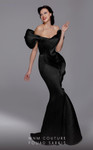MNM Couture 2730 Organza Off-Shoulder Strapless Long Dress
