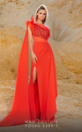 MNM Couture 2772 Crepe One Shoulder Sleeveless Fitted Dress