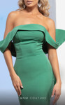 MNM Couture N0145 Crepe Off Shoulder Strapless Fitted Dress
