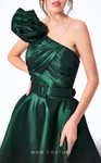 MNM Couture N0447 Taffeta One Shoulder Sleeveless Long Dress