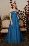 MNM Couture N0484 Tulle Off Shoulder Sleeveless A-line Dress