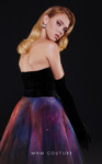 MNM Couture N0517 Velvet Strapless Sweetheart Neck Dress