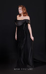 MNM Couture N0519 Velvet Square Neck Off Shoulder Long Dress