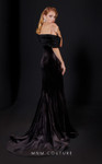 MNM Couture N0523 Velvet Sweetheart Neck Off Shoulder Dress