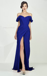 MNM Couture G0665 Crepe Sweetheart Neck Long Fitted Dress