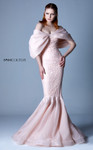 MNM Couture G1103 Embroidery Off Shoulder Strapless Dress
