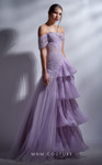 MNM Couture G1282 Tulle Off Shoulder Strapless Long Dress