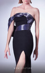 MNM Couture G1326 Crepe Off Shoulder Strapless Fitted Dress