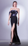MNM Couture G1326 Crepe Off Shoulder Strapless Fitted Dress