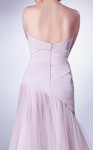MNM Couture G1343 Chiffon Sleeveless Crepe Trumpet Dress