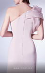 MNM Couture G1345 One Shoulder Sleeveless Crepe Long Dress