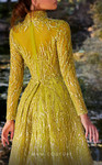 MNM Couture K3926 Embroidery Beaded Turtle Neck Long Dress