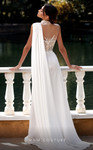 MNM Couture K3938 Beaded Crepe High Neck Sleeveless Dress
