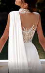 MNM Couture K3938 Beaded Crepe High Neck Sleeveless Dress