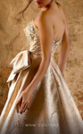 MNM Couture M0082 Beaded Jacquard Strapless Long Ball Gown