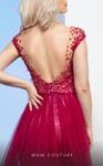 MNM Couture M0083 Sequin Tulle Illusion Neck Long Ball Gown