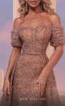MNM Couture M0100 Sweetheart Neck Ruffle Sleeve Fitted Dress