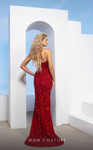 MNM Couture M1002 Sequin Sweetheart Neck Beaded Fitted Dress