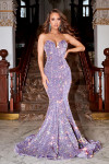 Portia and Scarlett PS21208 Sequin V-Neck Strapless Gown