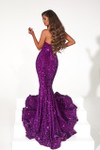 Portia and Scarlett PS21208 Sequin V-Neck Strapless Gown