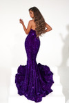 Portia and Scarlett PS21208 Sequin V-Neck Strapless Gown