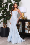 Portia and Scarlett PS22036 Beaded Sweetheart Neck Long Gown
