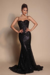 Portia and Scarlett PS22036 Beaded Sweetheart Neck Long Gown