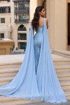 Portia and Scarlett PS22543 V-Neck Sleeveless Fitted Gown