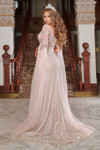 Portia and Scarlett PS22907 Beaded V-Neck Long Sleeves Gown