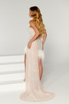 Portia and Scarlett PS23001 Strapless Feather Mini Dress