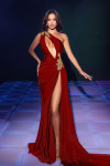 Portia and Scarlett PS23369 Lycra One Shoulder Fitted Gown