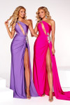 Portia and Scarlett PS23369 Lycra One Shoulder Fitted Gown