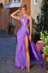 Portia and Scarlett PS23369 Lycra One Shoulder Fitted Gown