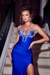 Portia and Scarlett PS23392 Lycra Sweetheart Neck Long Gown