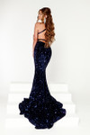 Portia and Scarlett PS23519 Sequin V-Neck Straps Sleeve Gown