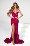 Portia and Scarlett PS23521 Sequin Strapless Fitted Gown