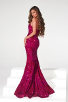 Portia and Scarlett PS23521 Sequin Strapless Fitted Gown